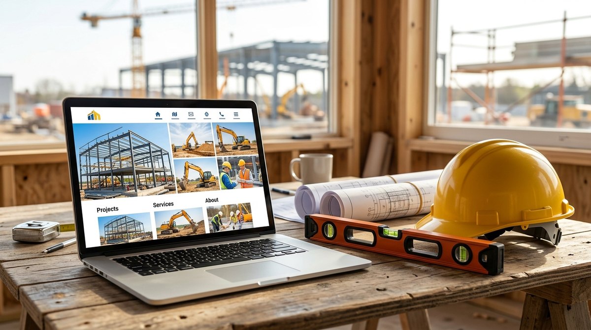 Construction company website design