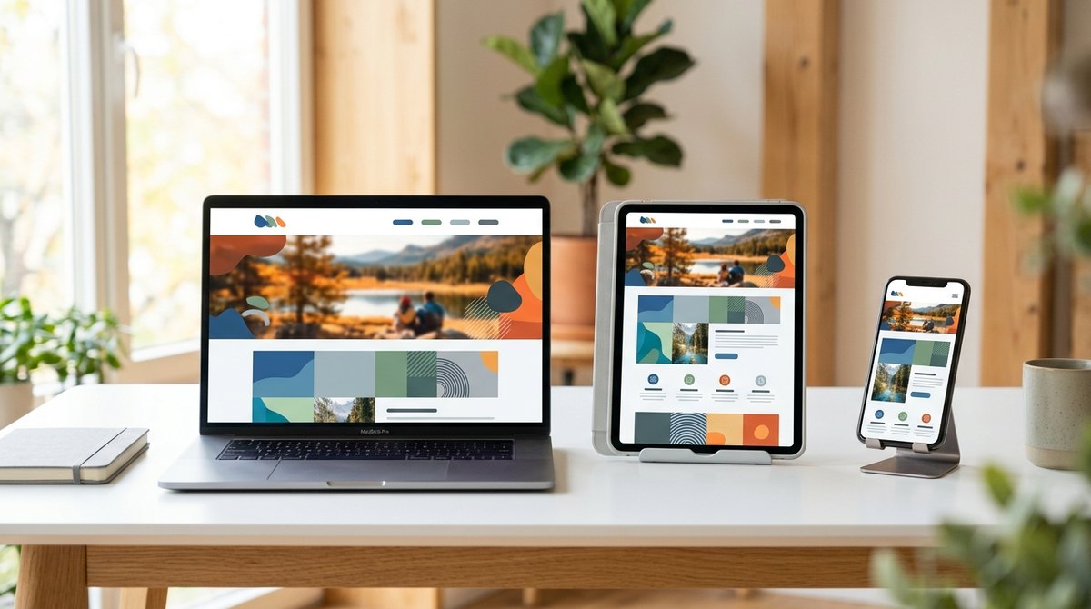 Responsive web design across devices
